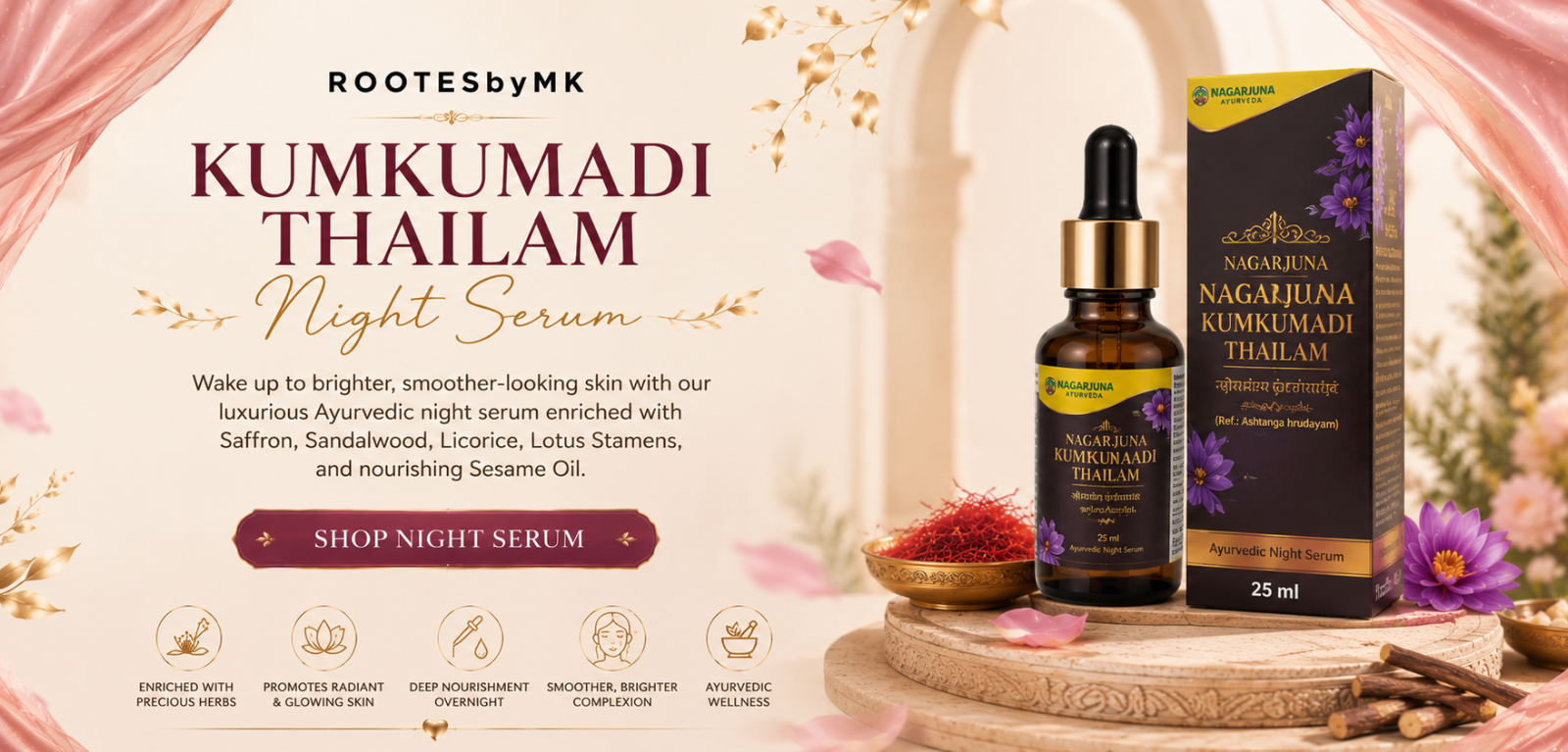 Natural Herbal Skincare Collection by ROOTESbyMK